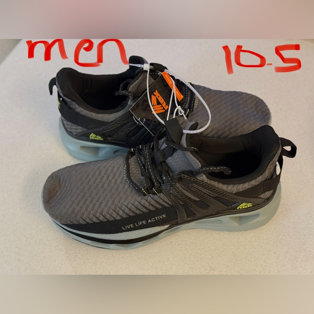 RBX Men's Gray and Black Athletic Shoes